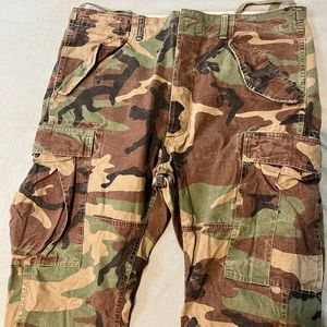 Ralph Lauren Denim and Supply Co. camo tapered cargo pants.